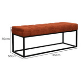 Brooklyn and Bella Milford Corduroy Ottoman Bench
