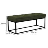 Brooklyn and Bella Milford Upholstered Ottoman Bench