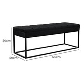 Brooklyn and Bella Milford Velvet Ottoman Bench