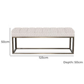 Brooklyn and Bella Easton Upholstered Ottoman Bench
