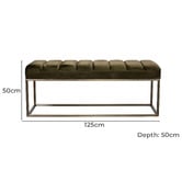 Brooklyn and Bella Easton Velvet Ottoman Bench
