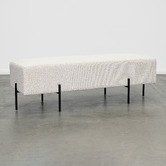 Brooklyn and Bella Delray Upholstered Ottoman Bench
