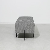 Brooklyn and Bella Houndstooth Lucy Upholstered Ottoman