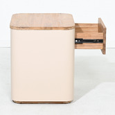 Brooklyn and Bella Blanc 1 Drawer Bedside Table