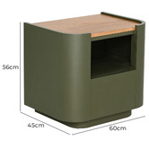 Brooklyn and Bella Luna 1 Drawer Bedside Table