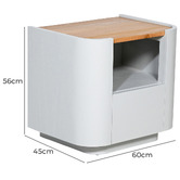 Brooklyn and Bella Luna 1 Drawer Bedside Table