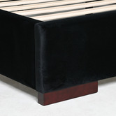 Brooklyn and Bella Cecilia Velvet Bed Frame with Extended Bedhead
