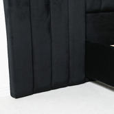 Brooklyn and Bella Cecilia Velvet Bed Frame with Extended Bedhead