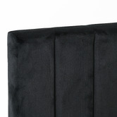 Brooklyn and Bella Cecilia Velvet Bed Frame with Extended Bedhead