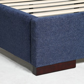 Brooklyn and Bella Cecilia Linen-Blend Bed Frame with Extended Bedhead