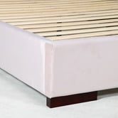 Brooklyn and Bella Cecilia Velvet Bed Frame with Extended Bedhead