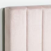 Brooklyn and Bella Cecilia Velvet Bed Frame with Extended Bedhead