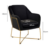 Brooklyn and Bella Dover Velvet Armchair