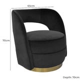 Brooklyn and Bella Emilia Velvet Accent Chair