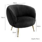 Brooklyn and Bella Aphelios Velvet Armchair