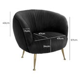 Brooklyn and Bella Aphelios Velvet Armchair