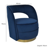 Brooklyn and Bella Emilia Velvet Accent Chair