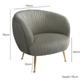 Brooklyn and Bella Aphelios Velvet Armchair