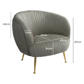 Brooklyn and Bella Aphelios Velvet Armchair