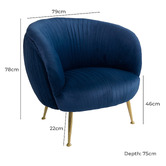 Brooklyn and Bella Aphelios Velvet Armchair