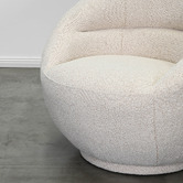 Brooklyn and Bella Clara Boucle Swivel Accent Chair