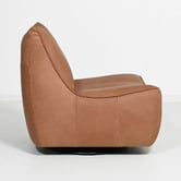 Brooklyn and Bella Martina Leather Swivel Accent Chair