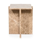 Brooklyn and Bella Florian Marble Side Table