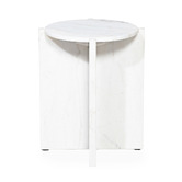 Brooklyn and Bella Florian Round Marble Side Table