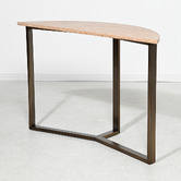 Brooklyn and Bella Fabienne Travertine Console Table