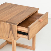 Brooklyn and Bella Caspar Acacia Wood Bedside Table
