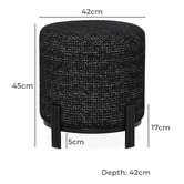 Brooklyn and Bella Stamford Boucle Ottoman