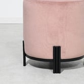 Brooklyn and Bella Annalise Velvet Upholstered Ottoman