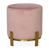 Brooklyn and Bella Annalise Velvet Upholstered Ottoman