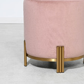 Brooklyn and Bella Annalise Velvet Upholstered Ottoman