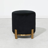 Brooklyn and Bella Annalise Velvet Upholstered Ottoman