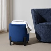 Brooklyn and Bella Annalise Velvet Upholstered Ottoman