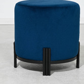 Brooklyn and Bella Annalise Velvet Upholstered Ottoman