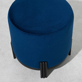 Brooklyn and Bella Annalise Velvet Upholstered Ottoman