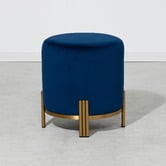 Brooklyn and Bella Annalise Velvet Upholstered Ottoman