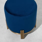 Brooklyn and Bella Annalise Velvet Upholstered Ottoman