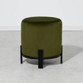 Brooklyn and Bella Annalise Velvet Upholstered Ottoman