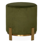 Brooklyn and Bella Annalise Velvet Upholstered Ottoman