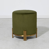 Brooklyn and Bella Annalise Velvet Upholstered Ottoman