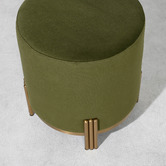 Brooklyn and Bella Annalise Velvet Upholstered Ottoman
