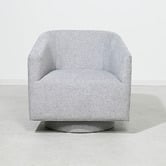 Brooklyn and Bella Gabby Linen-Blend Swivel Tub Chair