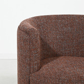 Brooklyn and Bella Mocha Caramel Camilla Upholstered Swivel Tub Chair