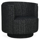 Brooklyn and Bella Charcoal Camilla Upholstered Swivel Tub Chair