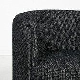 Brooklyn and Bella Charcoal Camilla Upholstered Swivel Tub Chair