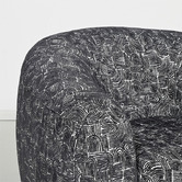 Brooklyn and Bella Charcoal Alex Upholstered Tub Chair