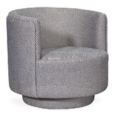 Brooklyn and Bella Natural Geo Camilla Upholstered Swivel Tub Chair